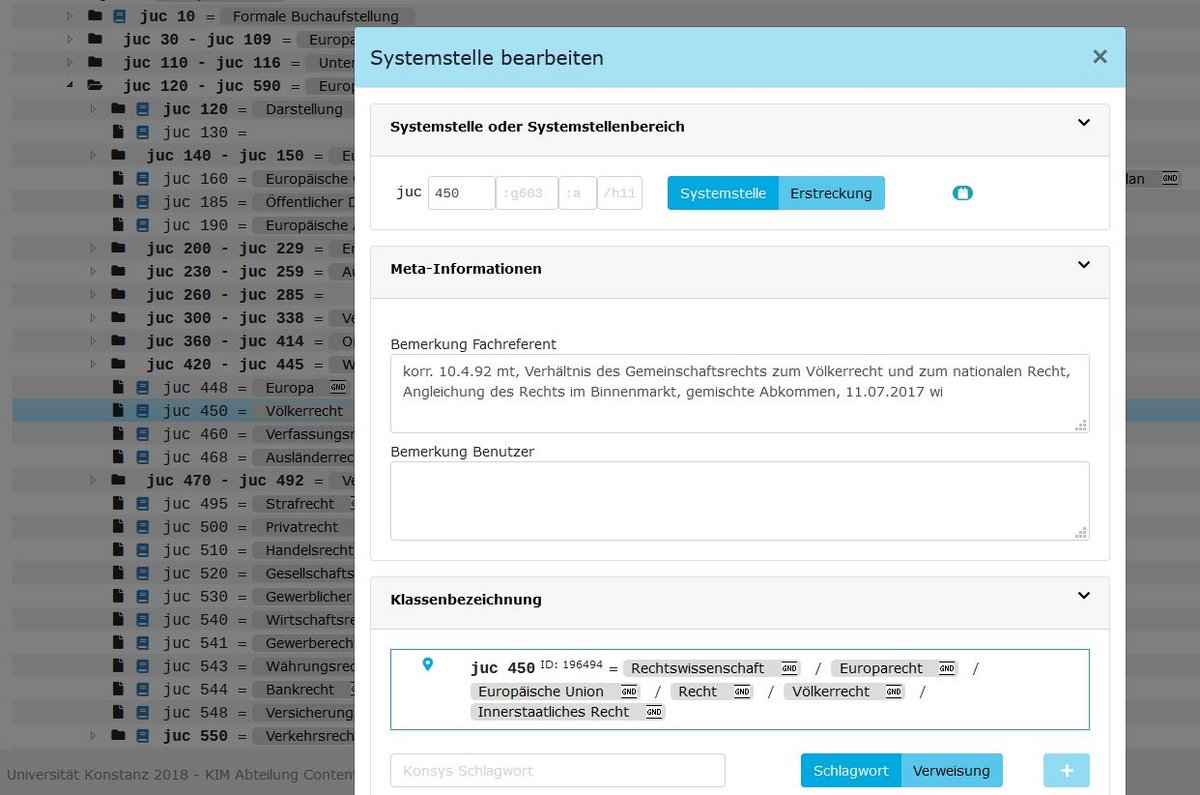 Bearbeiten der Bemerkungsfelder im Fenster "Systemstelle bearbeiten"